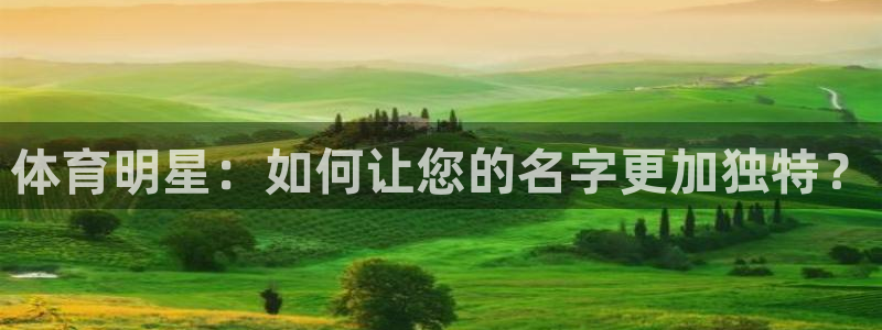 球客岛：体育明星：如何让您的名字更加独特？